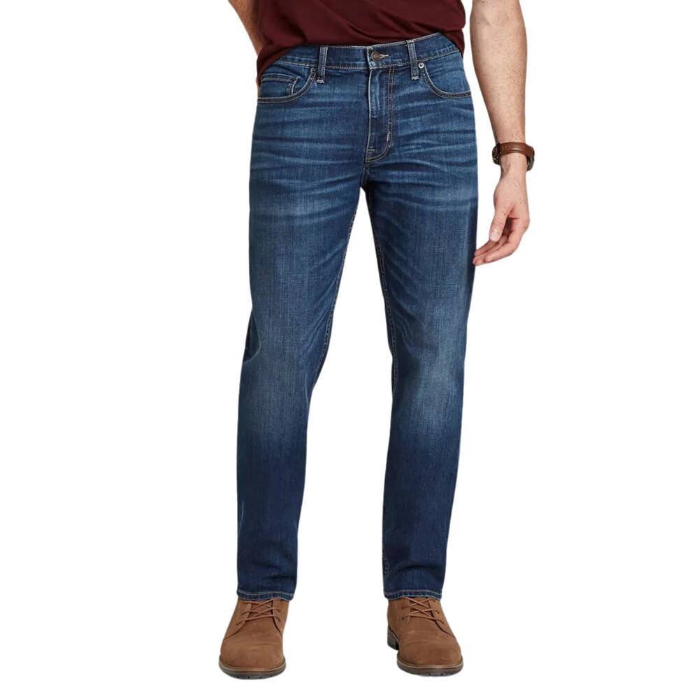GOODFELLOW & CO Dark Wash Athletic Fit Trutemp Tech Jeans Stretch Men's W40 L30